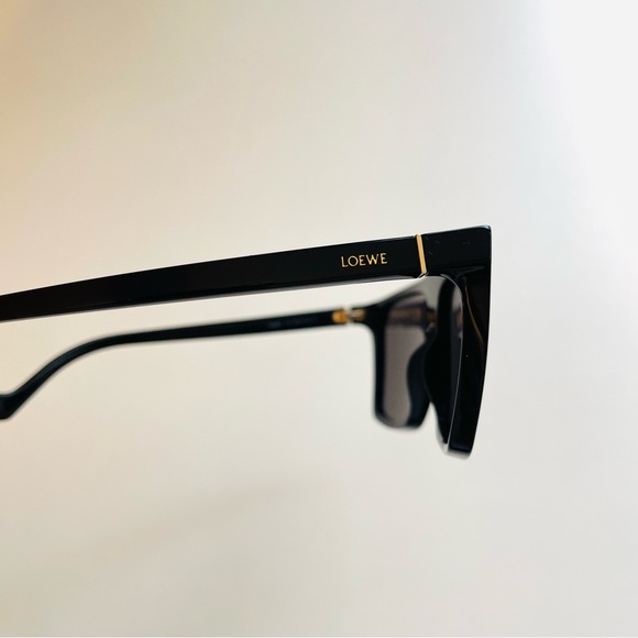 Loewe LW400601 Black 60mm Flattop Square Sunglasses Classic Glam Designer‎ main image 7